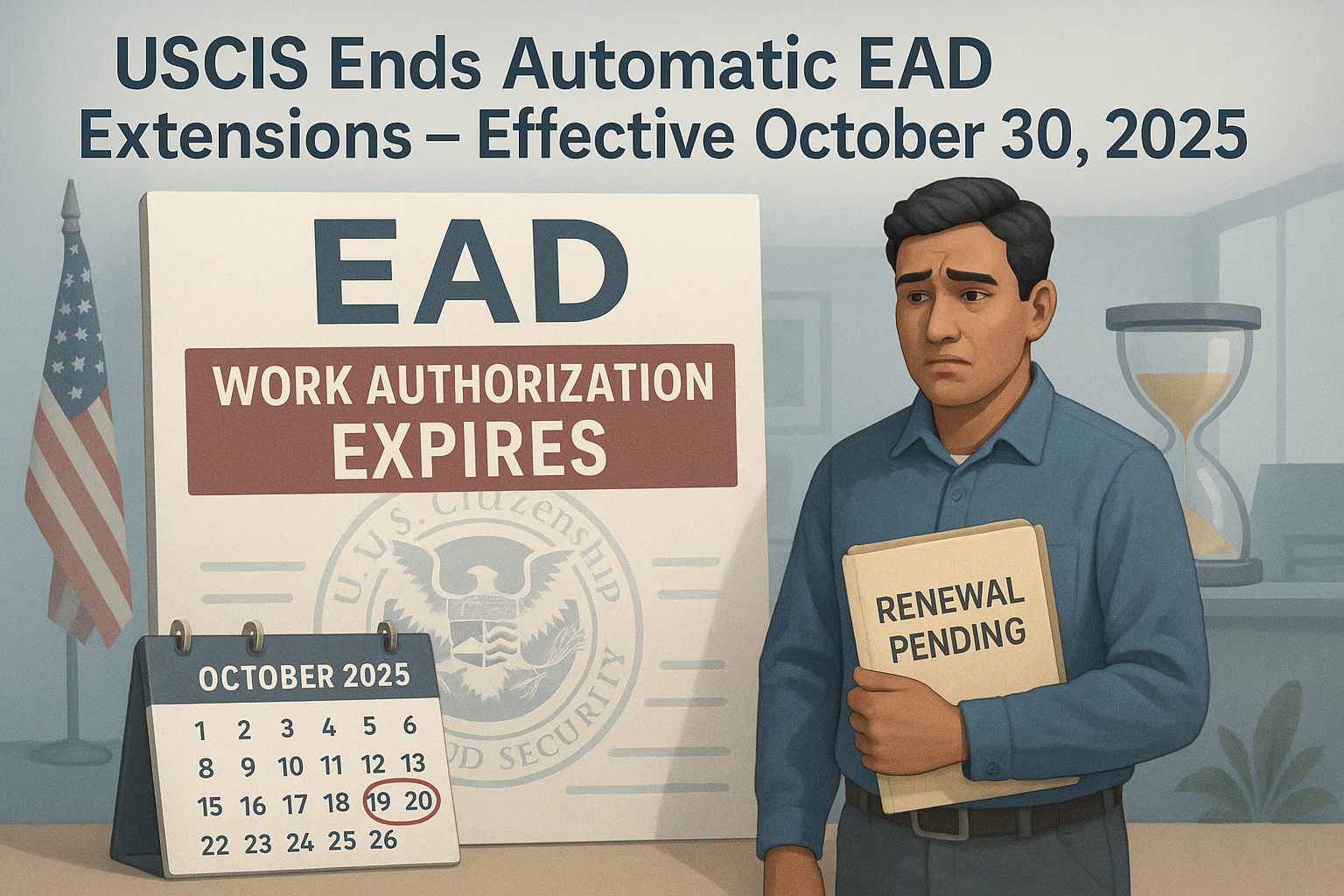 Mantra Law Office - USCIS Interim Final Rule Ends Automatic EAD Extensions for Certain Renewal Applicants