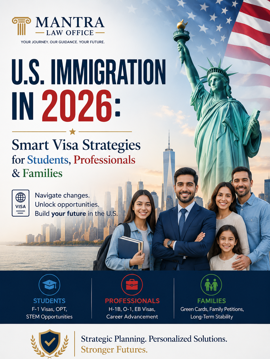Mantra Law Office -  U.S. Immigration in 2026: Smart Visa Strategies for Students, Professionals & Families