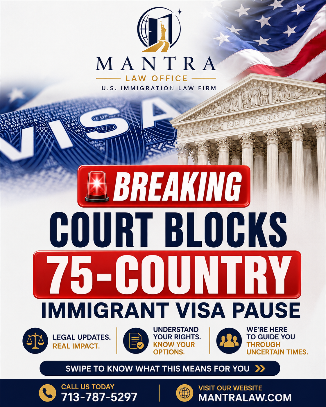 Mantra Law Office - Court Blocks 75-Country Immigrant Visa Pause: What the Ruling Means for Applicants